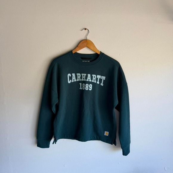 Carhartt Other - Carhartt Fall Style Green Crewneck Sweatshirt